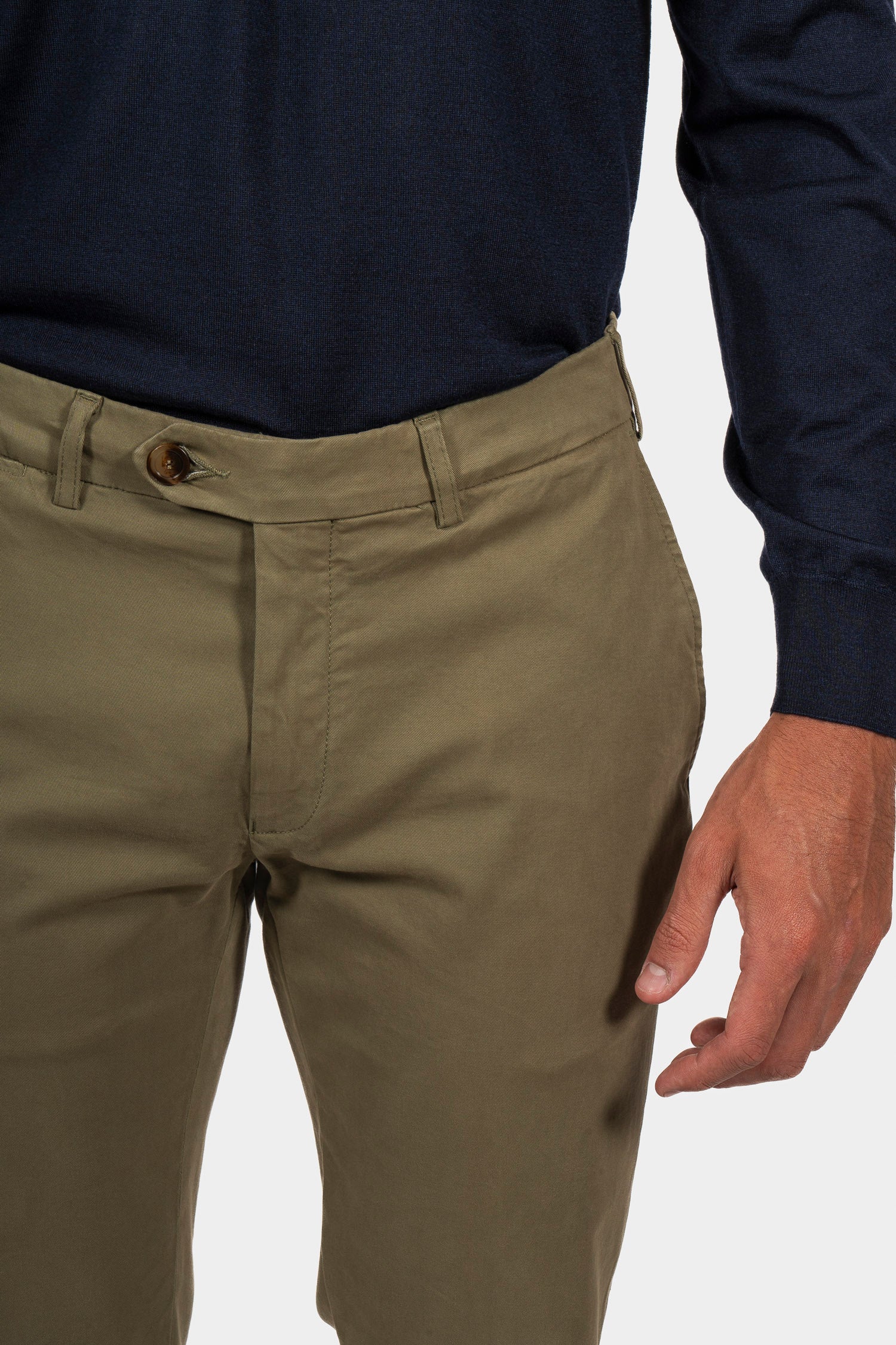 CANALI | Stretch Chino | Army Green