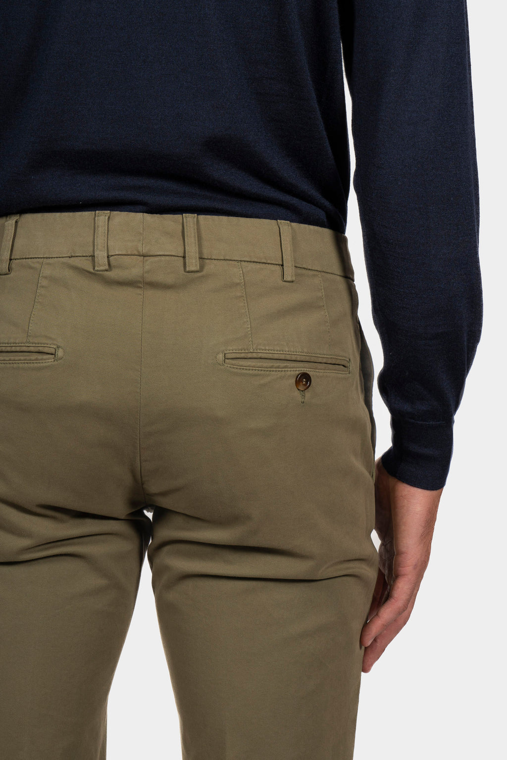 CANALI | Stretch Chino | Army Green