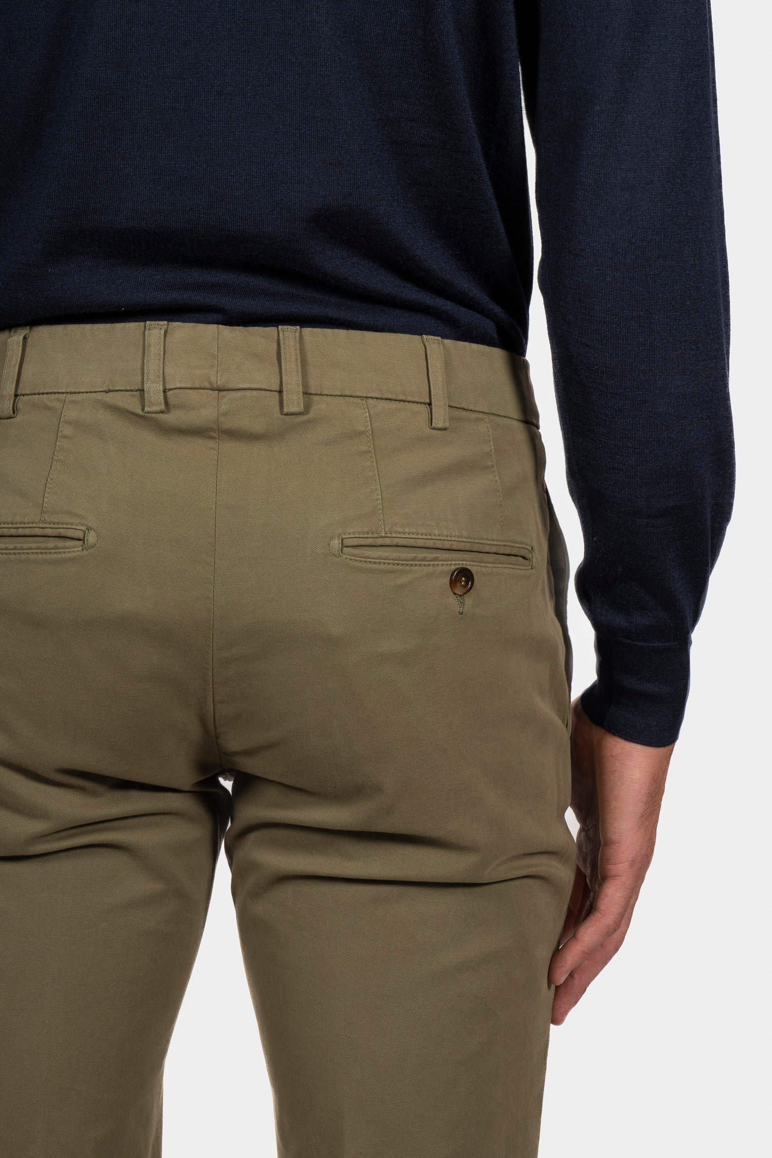 CANALI | Stretch Chino | Army Green