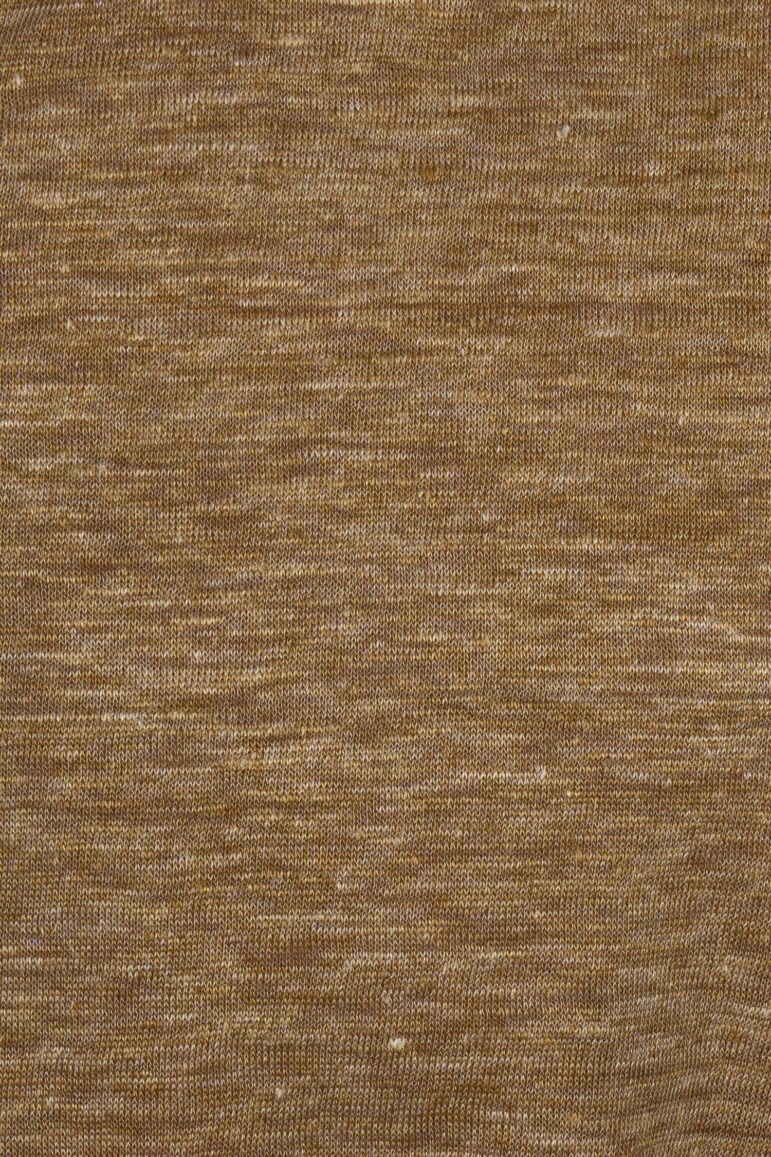 FEDELI | Zip Neck Polo | Camel