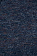 FEDELI | Zip Neck Polo | Dark Blue