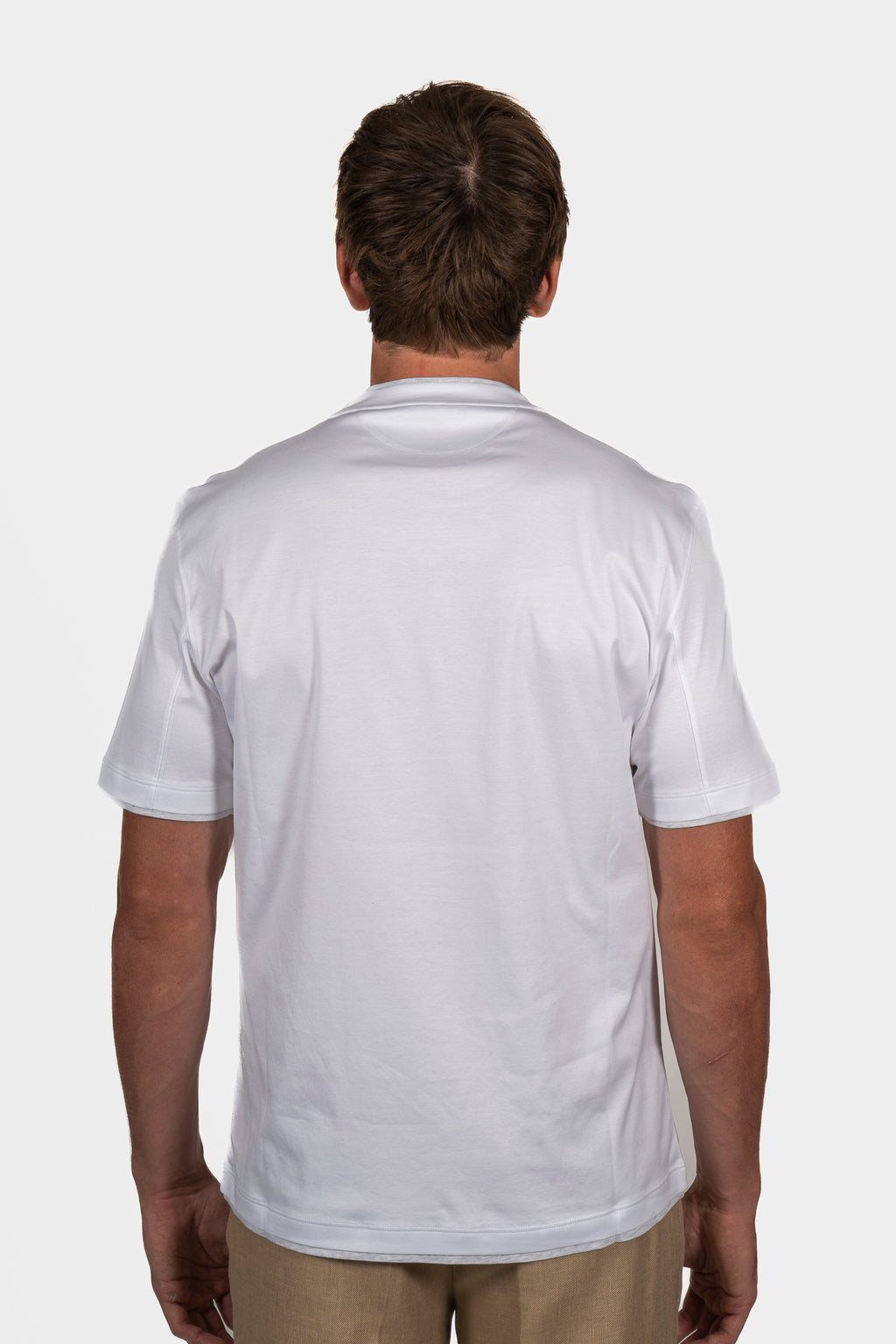 BRUNELLO CUCINELLI | Regular Fit T-Shirt With Trims | White