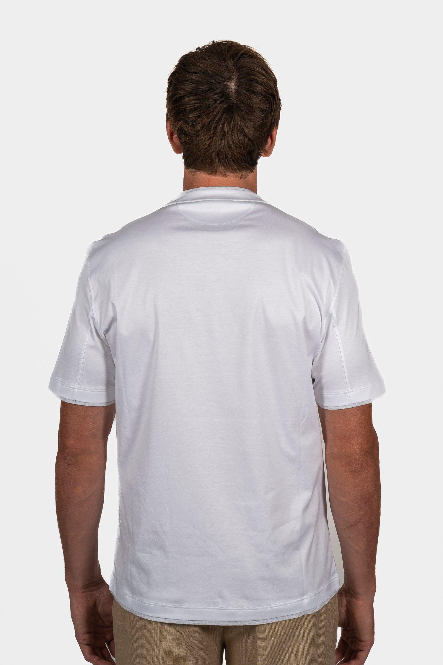 BRUNELLO CUCINELLI | Regular Fit T-Shirt With Trims | White