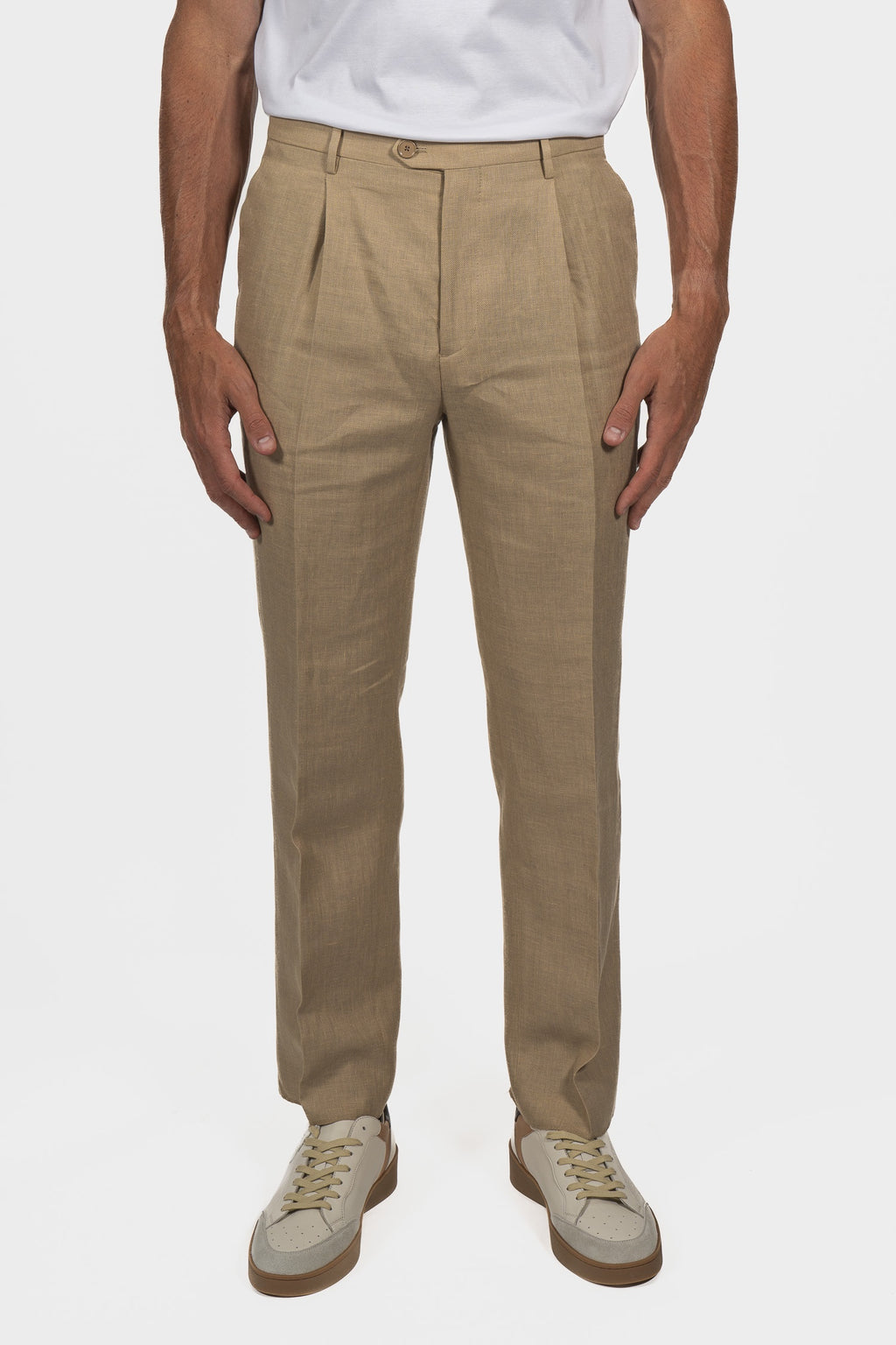 ETRO | 1 Pleat Trousers | Sand