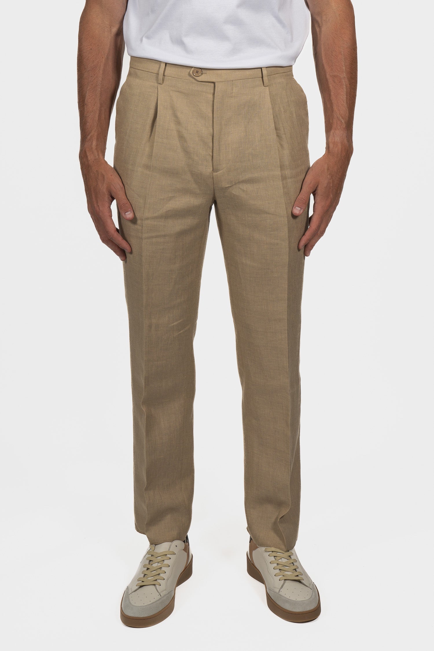 ETRO | 1 Pleat Trousers | Sand
