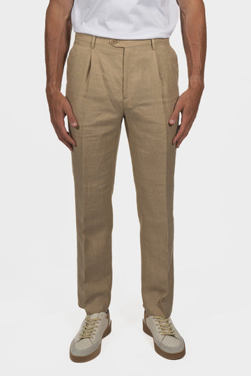 ETRO Sand 1 Pleat Trousers