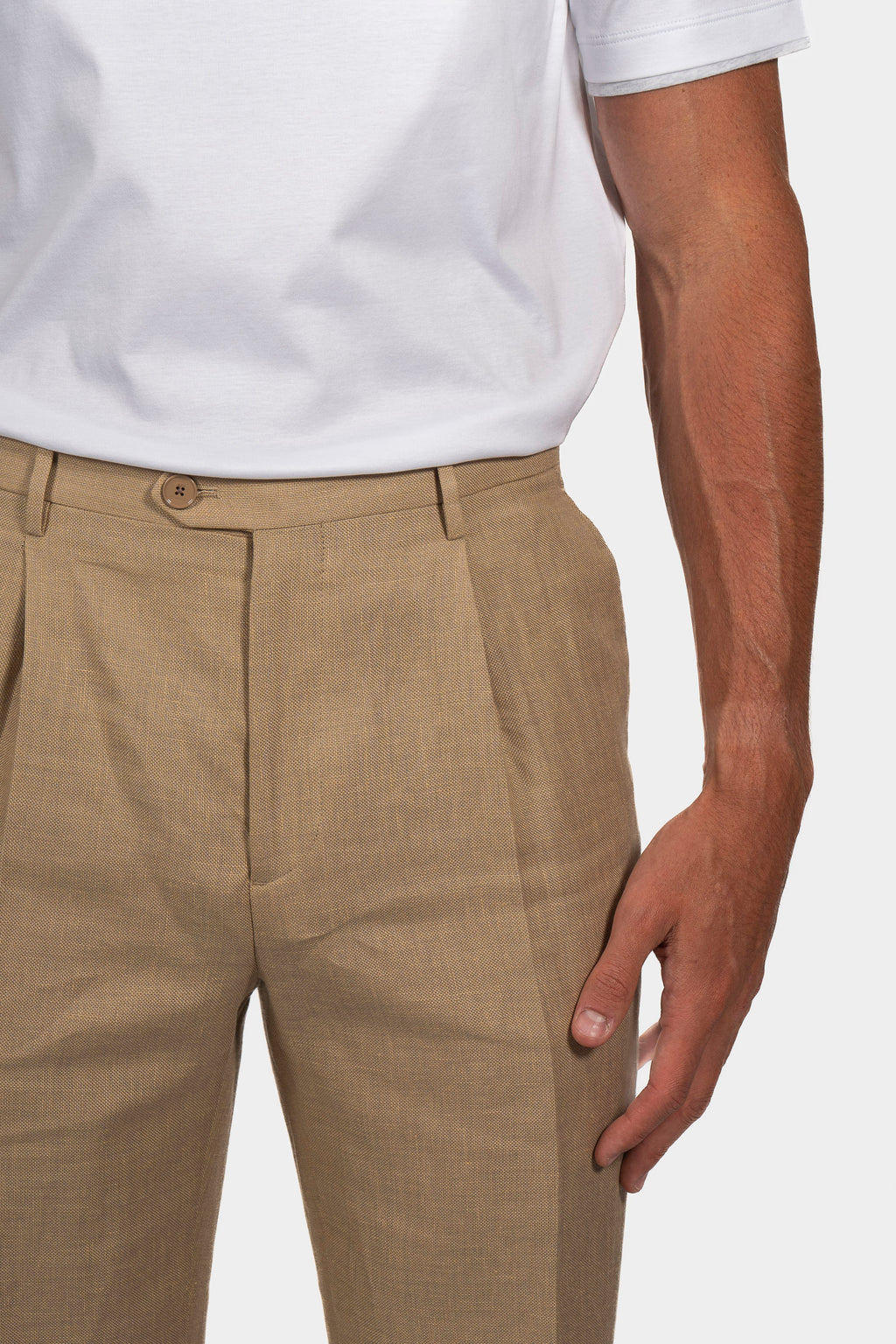 ETRO | 1 Pleat Trousers | Sand