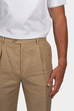 ETRO | 1 Pleat Trousers | Sand
