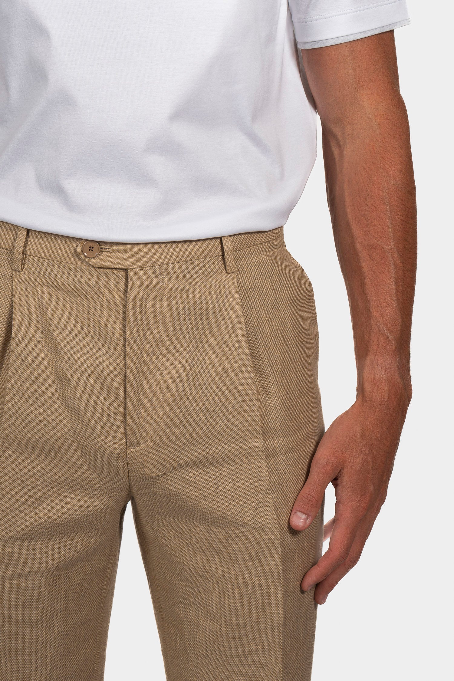 ETRO | 1 Pleat Trousers | Sand