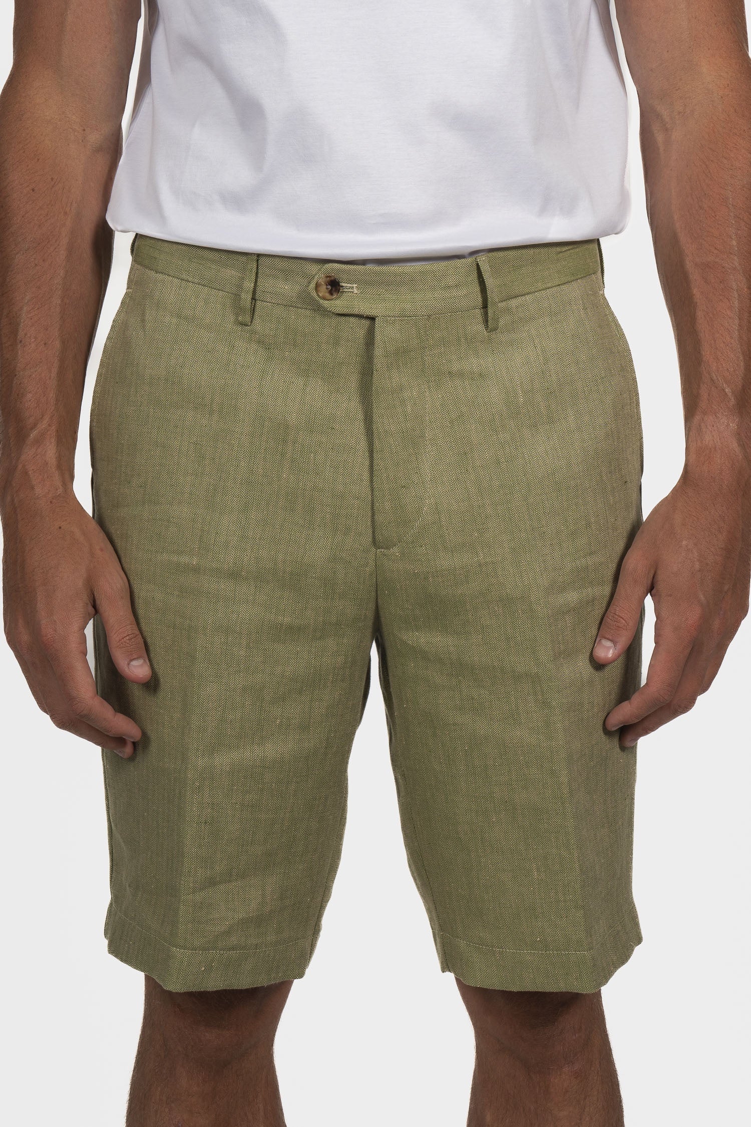 ETRO | Herringbone Shorts | Pistachio