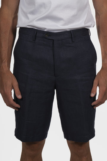 ETRO Navy Herringbone Shorts