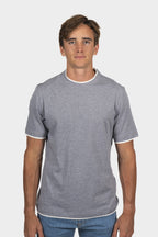 BRUNELLO CUCINELLI | Regular Fit T-Shirt With Trims | Mid-Grey