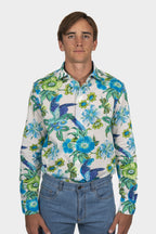 ETRO | Floral Shirt | Blue & Green