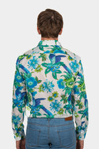 ETRO | Floral Shirt | Blue & Green