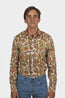 ETRO | Desert Flower Shirt | Orange & Green