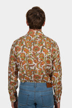 ETRO | Desert Flower Shirt | Orange & Green