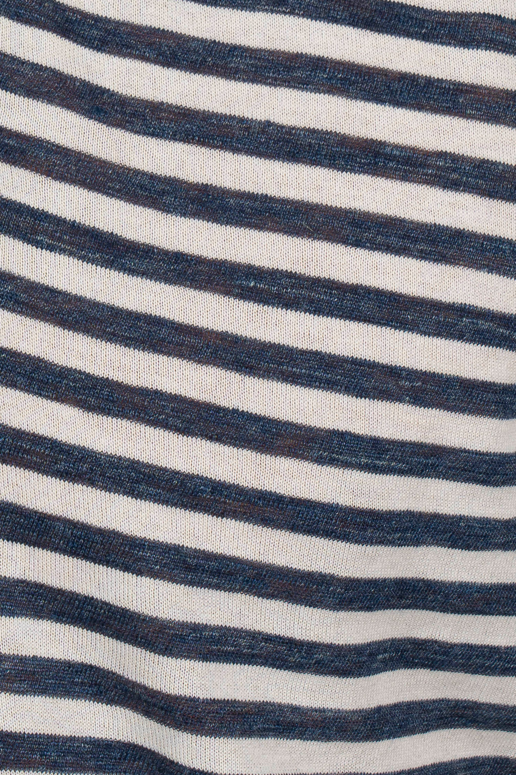 FEDELI | Striped Polo | Navy & White