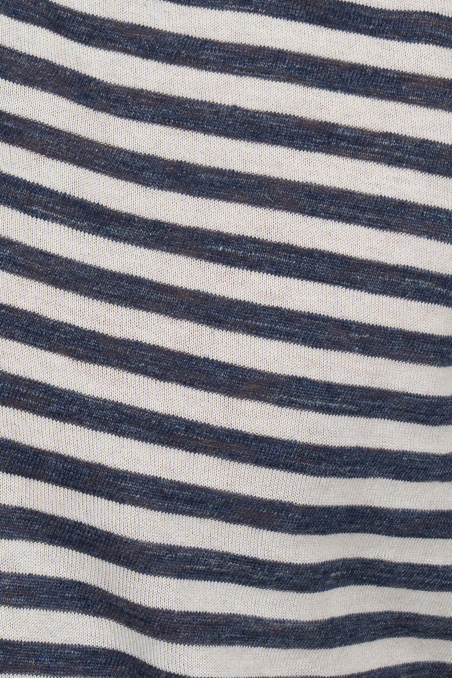 FEDELI | Striped Polo | Navy & White