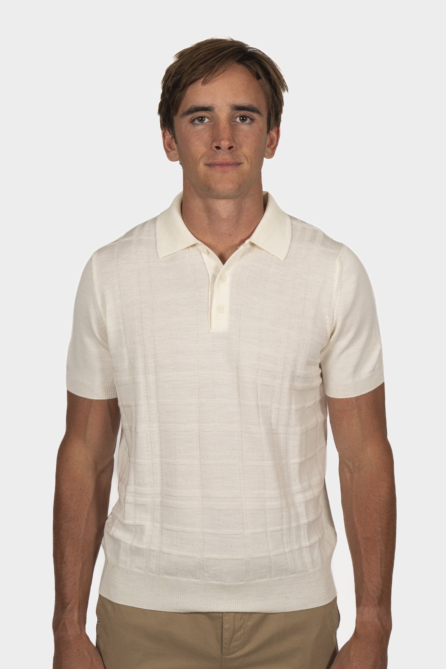 CANALI | Wool Polo | Cream