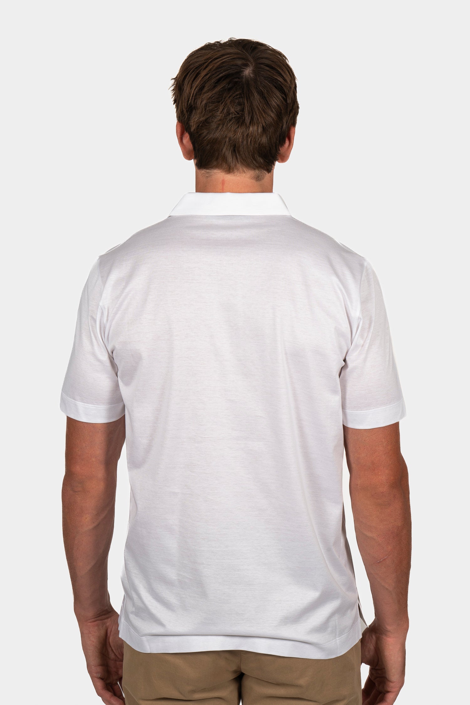 CANALI | 3-Button Polo | White