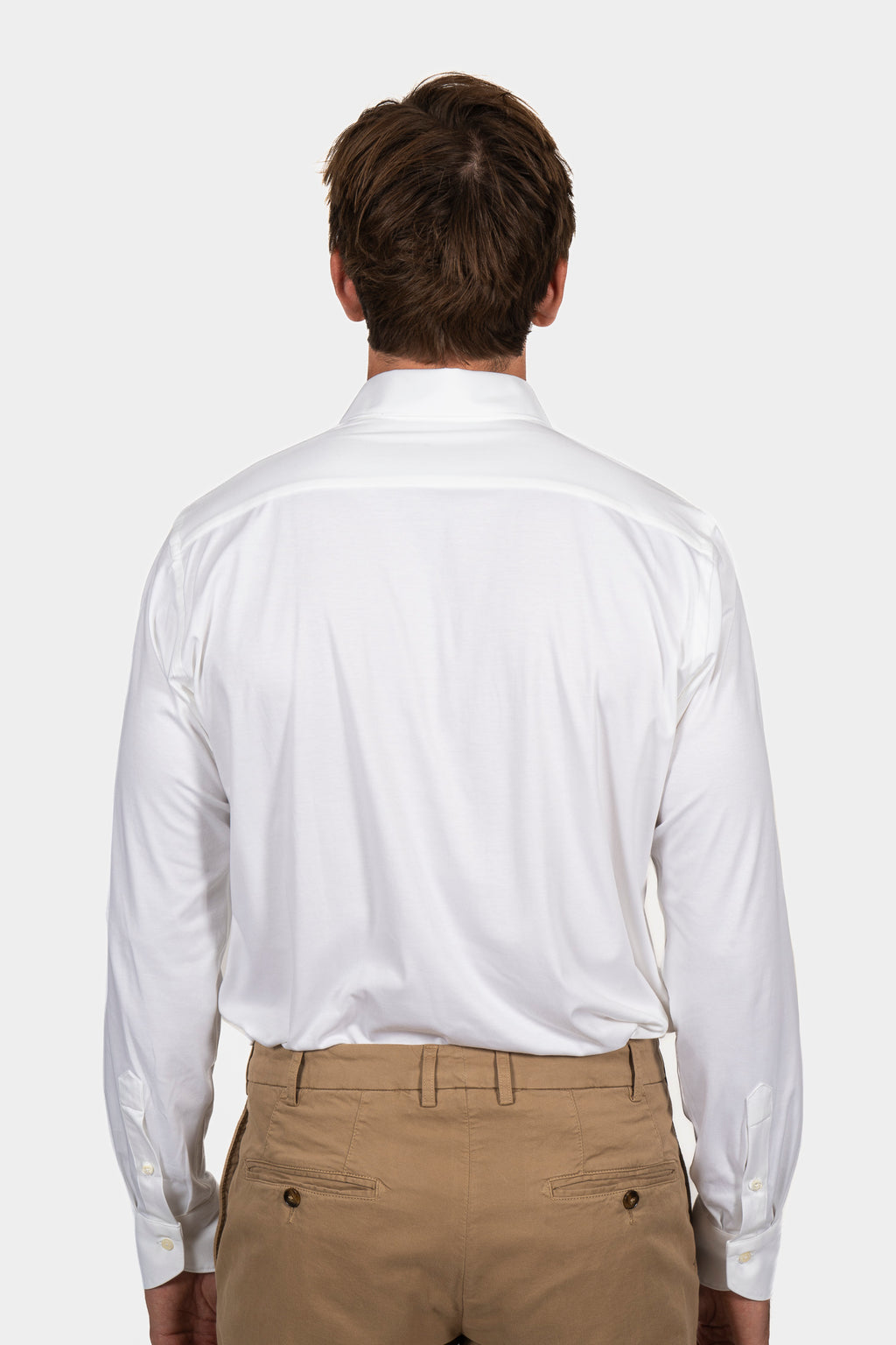 CANALI | Regular Fit Jersey Shirt | White