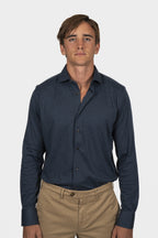 CANALI | Regular Fit Jersey Shirt | Dark Blue