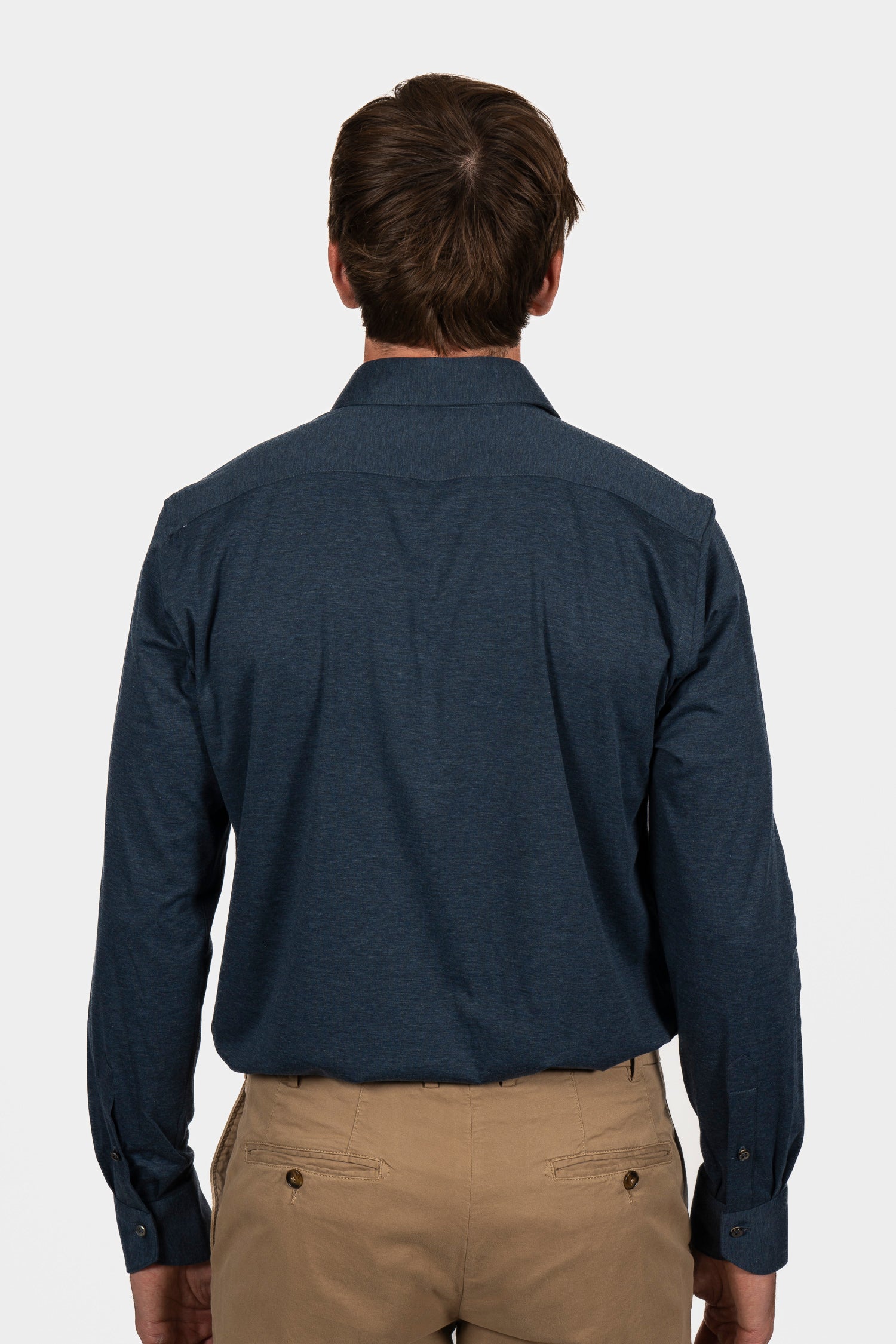 CANALI | Regular Fit Jersey Shirt | Dark Blue