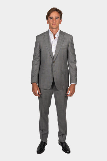 CANALI Light Grey Thick Check Suit