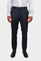 CANALI | Super 150 Check Suit | Navy