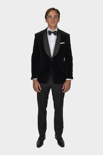 CANALI Black Shawl Velvet Dinner Jacket