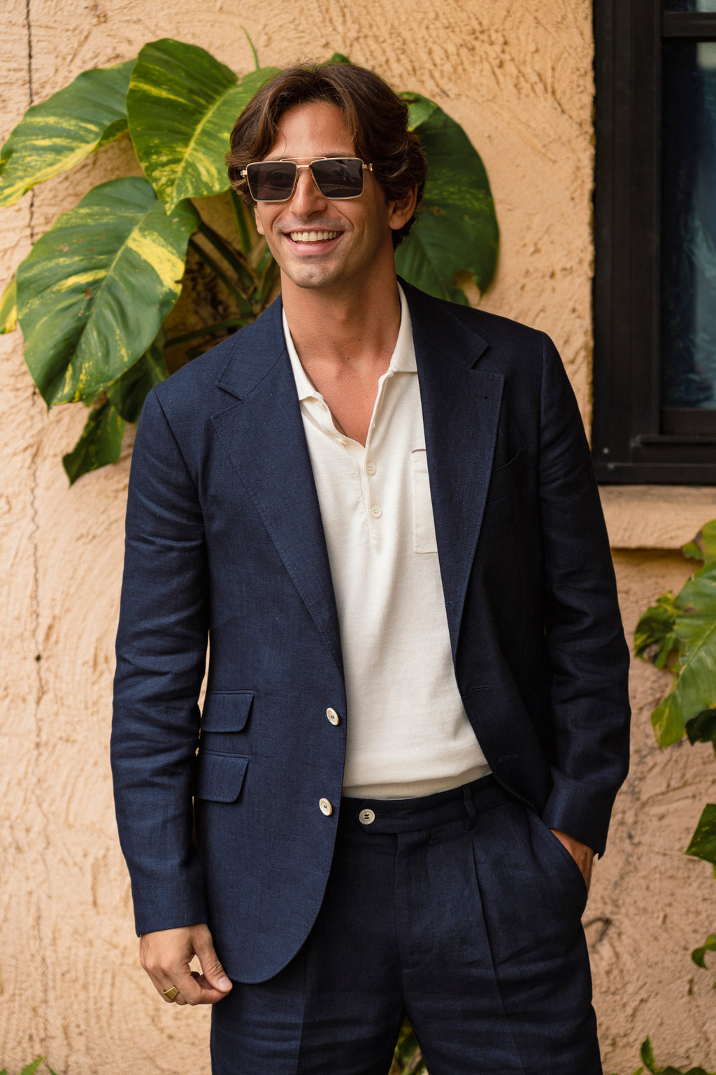 BRUNELLO CUCINELLI | Linen Suit | Navy