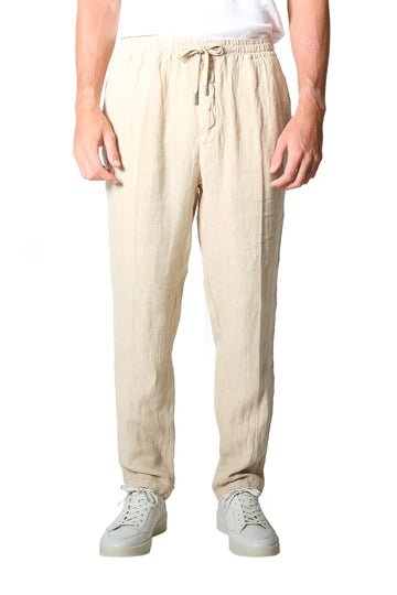 ALTEA Sand Linen Trousers
