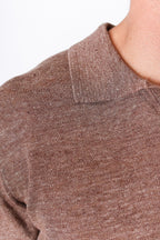 ALTEA | V-Neck Polo | Chocolate