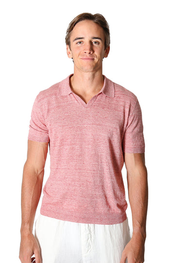 ALTEA Pink V-Neck Polo