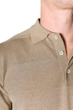 ALTEA | Striped Polo | Dried-Moss