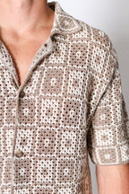ALTEA | Crochet Shirt | Brown