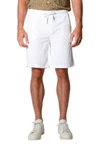 ALTEA | Terry Patterned Shorts | White