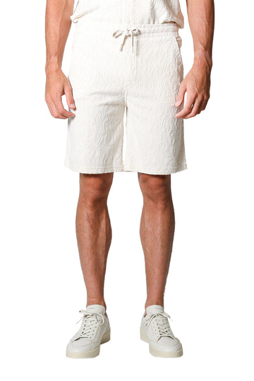 ALTEA Bone Terry Patterned Shorts