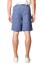ALTEA | Terry Patterned Shorts | Dark Blue