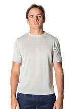 PINI PARMA | Knitted Crew Neck Tee | Sand