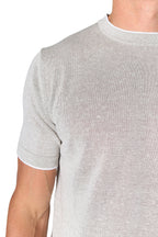 PINI PARMA | Knitted Crew Neck Tee | Sand