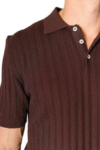 ALTEA | Knitted Polo | Chocolate