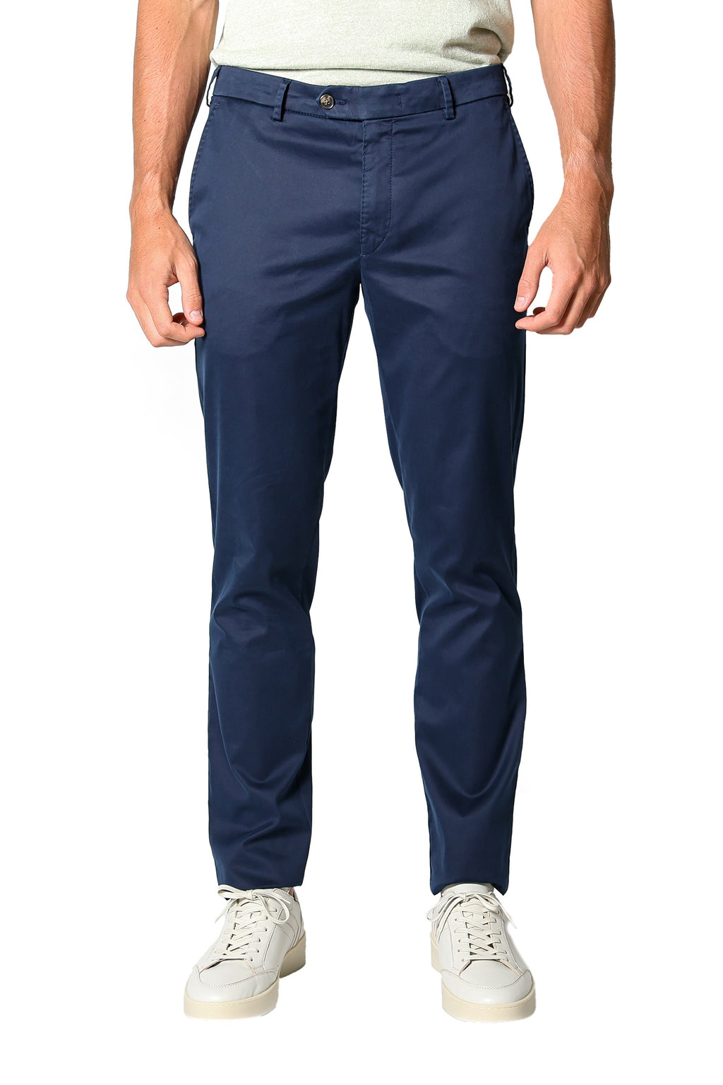MMX | Slim Fit Chino With Silk | Navy