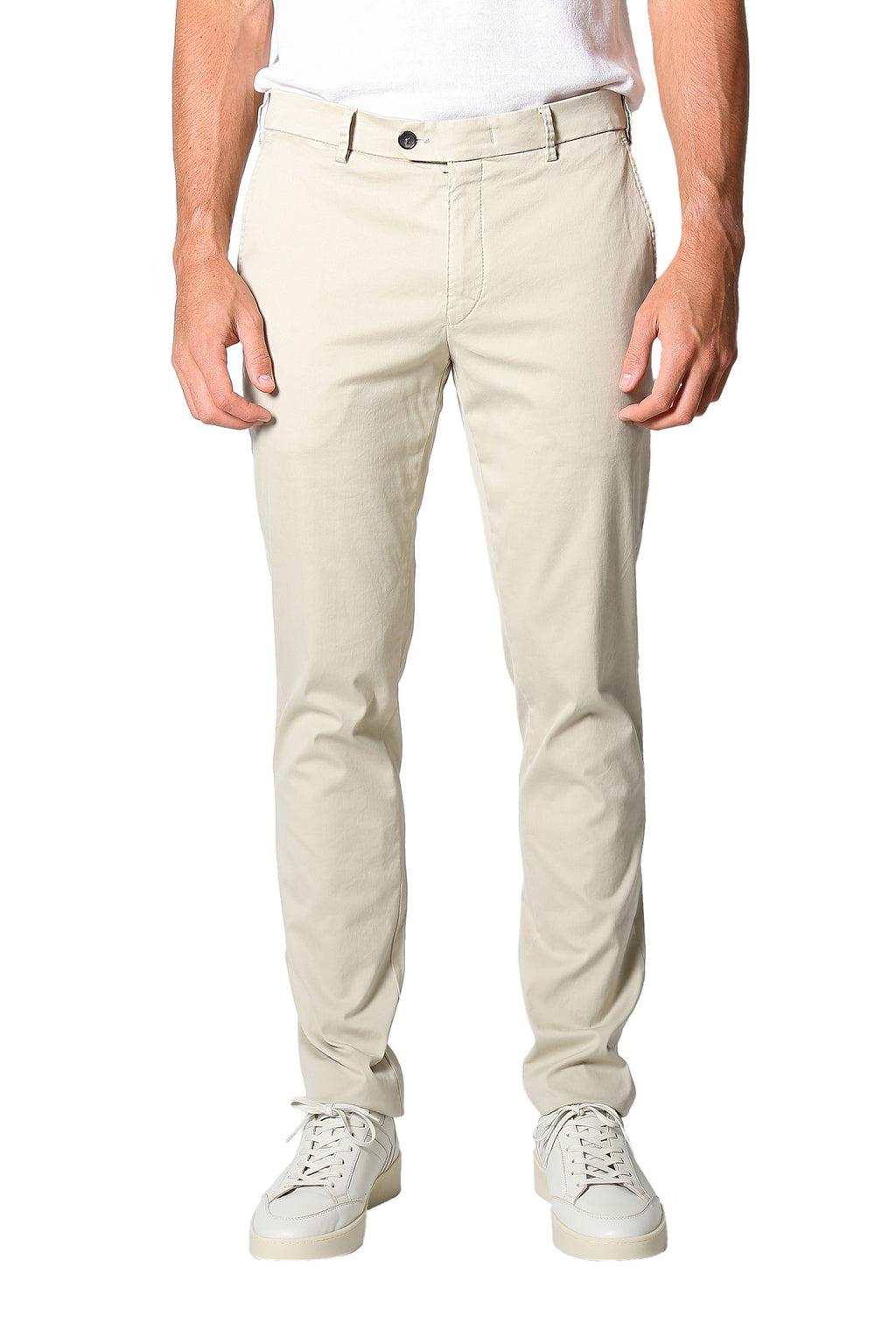 MMX | Slim Fit Chino With Silk | Beige