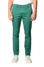 MMX | Slim Fit Chino With Silk | Forest Green