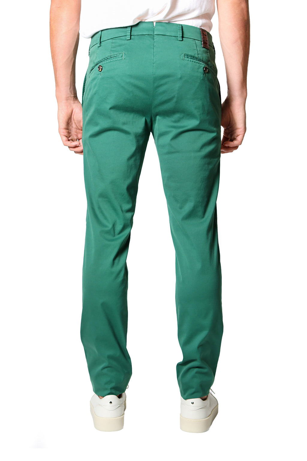 MMX | Slim Fit Chino With Silk | Forest Green