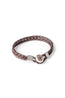 MITCHELL OGILVIE | Plaited Bracelet Murrine Clasp | Chocolate