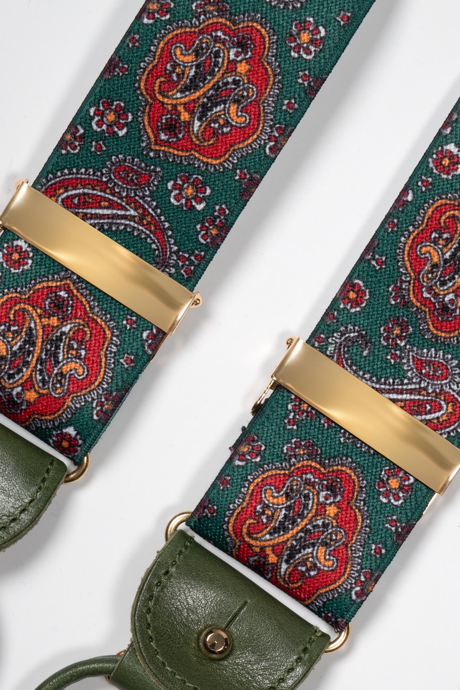 ALBERT THURSTON | Paisley & Floral 2-In-1 Braces | Green