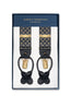 ALBERT THURSTON | Yellow Spotted 2-In-1 Braces | Navy