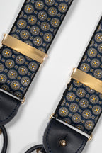 ALBERT THURSTON | Yellow Spotted 2-In-1 Braces | Navy